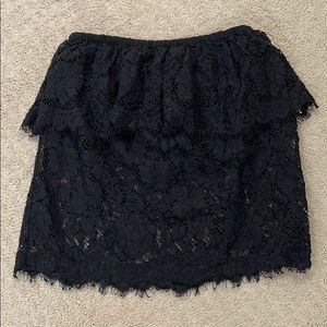 Aritzia Wilfred - Black Lace Tube Top